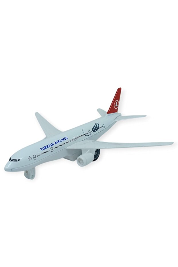 Pull and Drop Metal Passenger Airplane - 15 cm - Small Size (Lisinya)