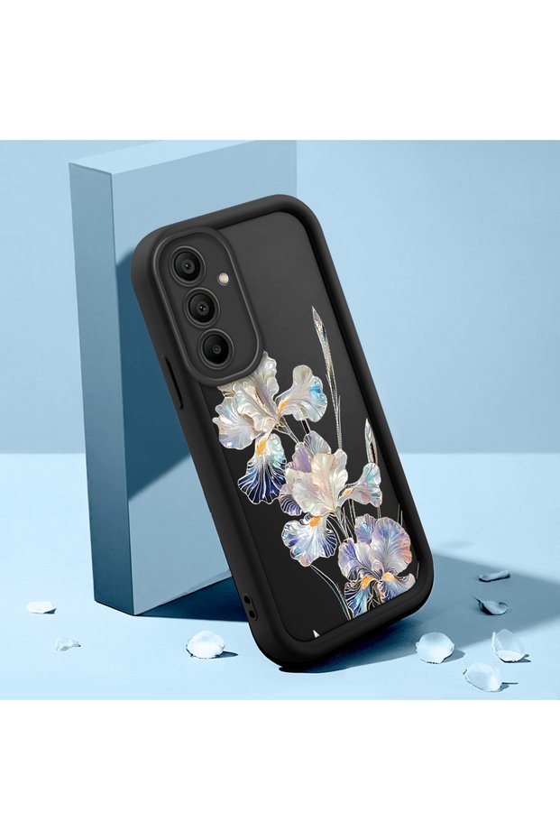 Samsung Galaxy A15 Compatible, High Quality Flower Pattern Silicone Phone Case