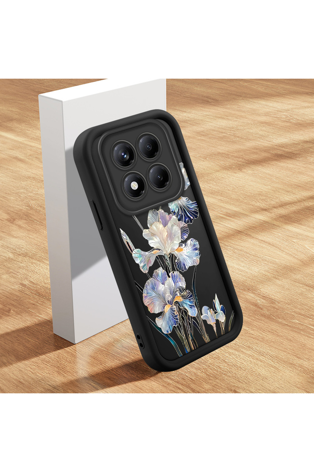 Redmi Note 14 Pro Plus+ 5g Compatible, High Quality Flower Pattern Silicone Phone Case