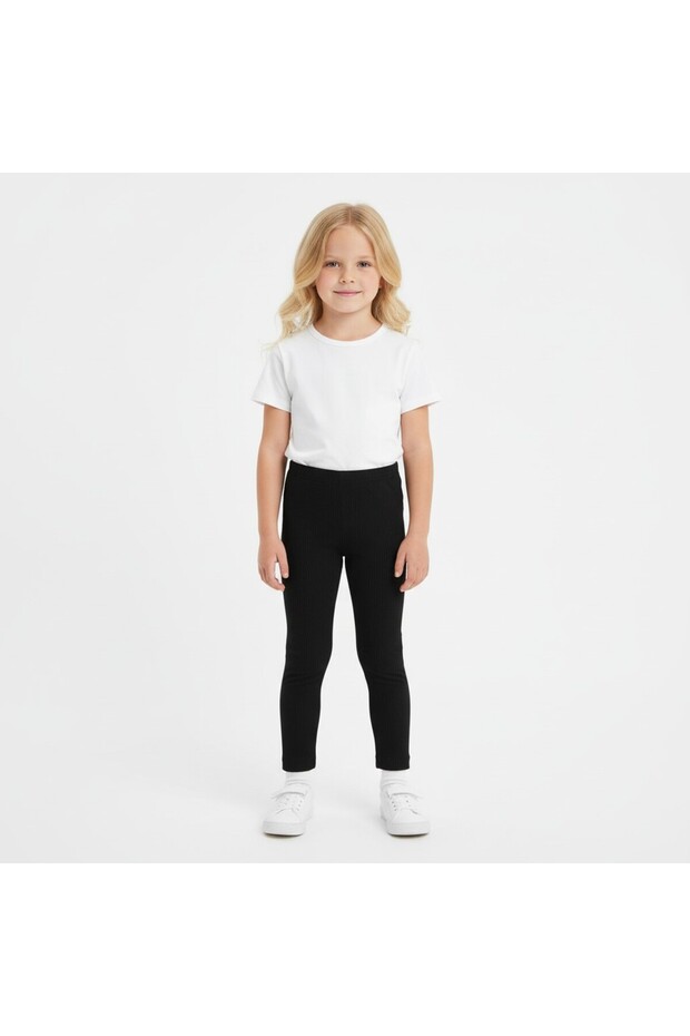Corded Fabric Stretch Fabric Girls' Tights