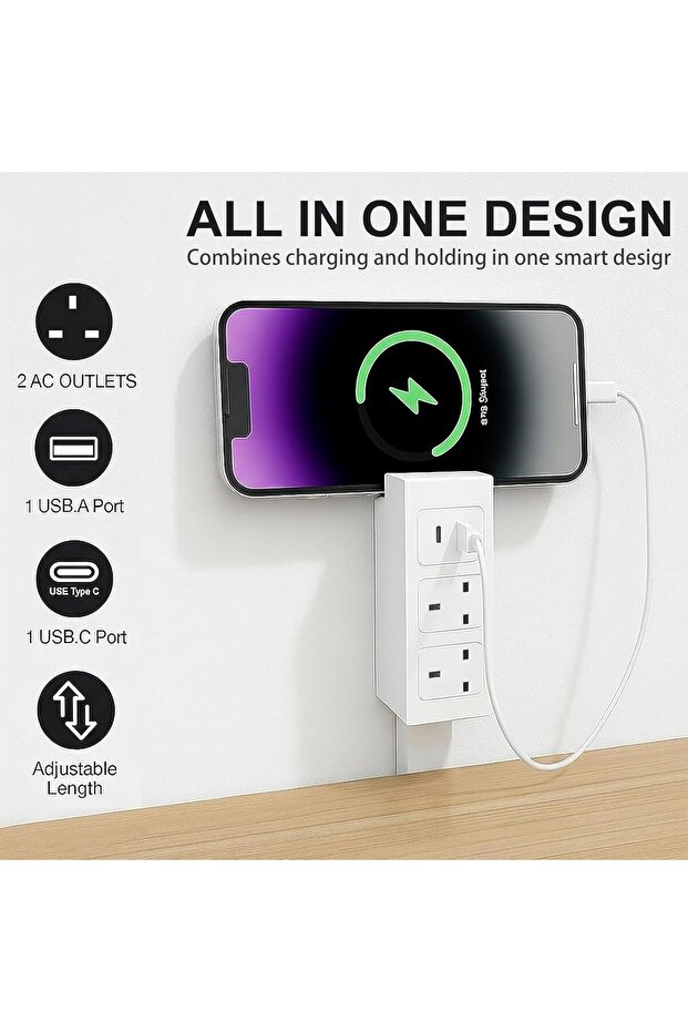 عصا تمديد مقبس مخرج الكهرباء - 3