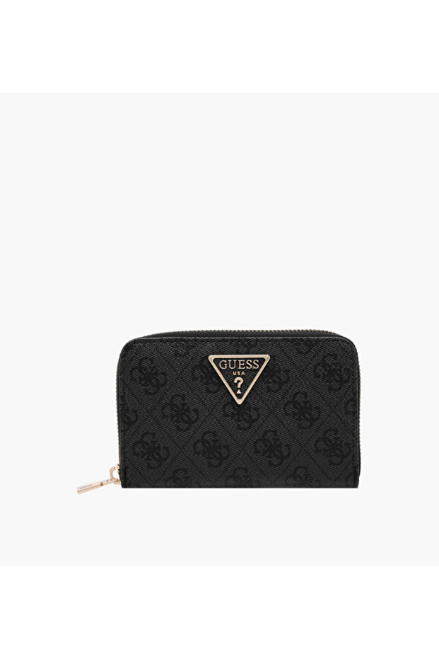 Laurel II Slg Med Monogram Print Zip-Around Wallet