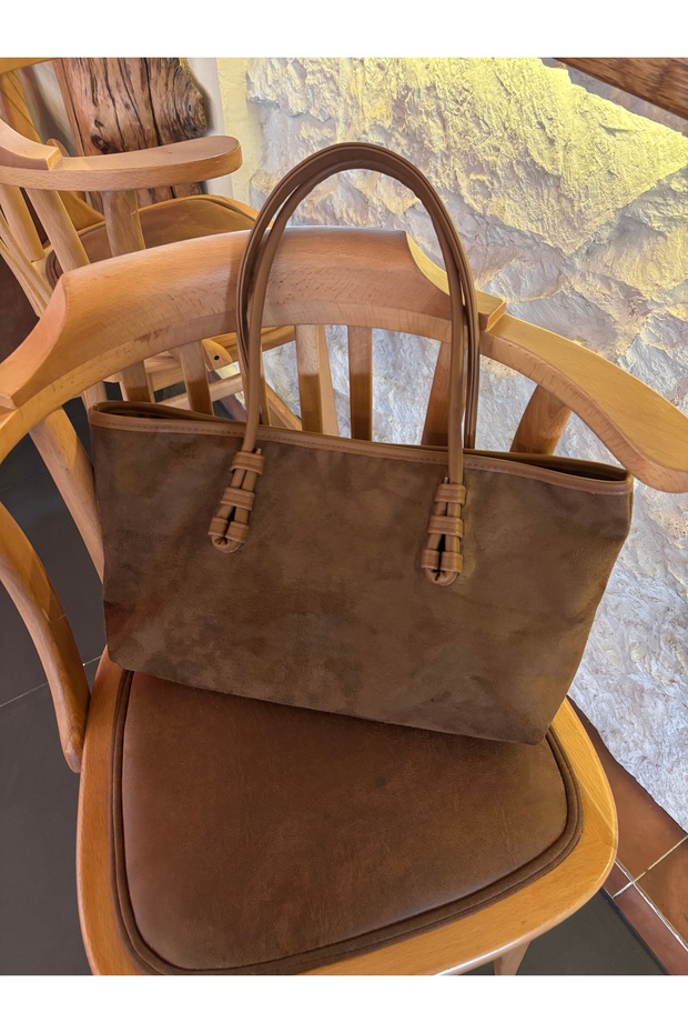 Taba Süet büyük çanta - 1