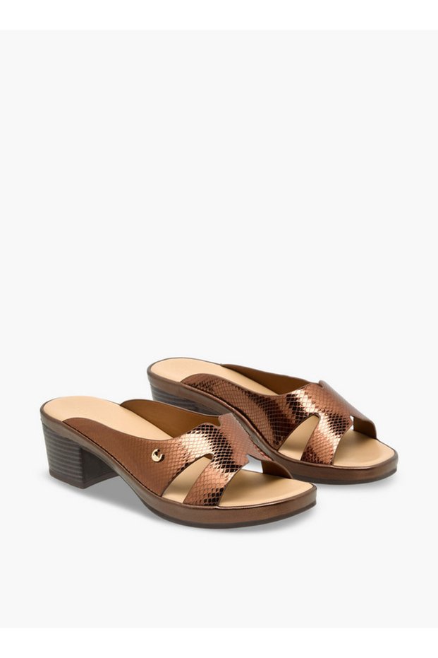 Women Cross Strap Block Heel Sandals