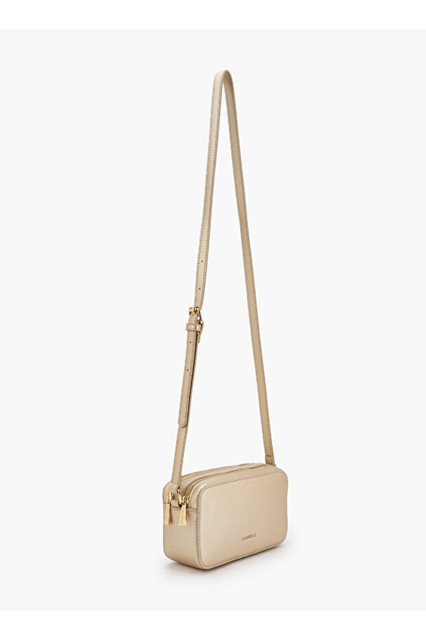 Solid Crossbody Bag with Adjustable Strap - 2