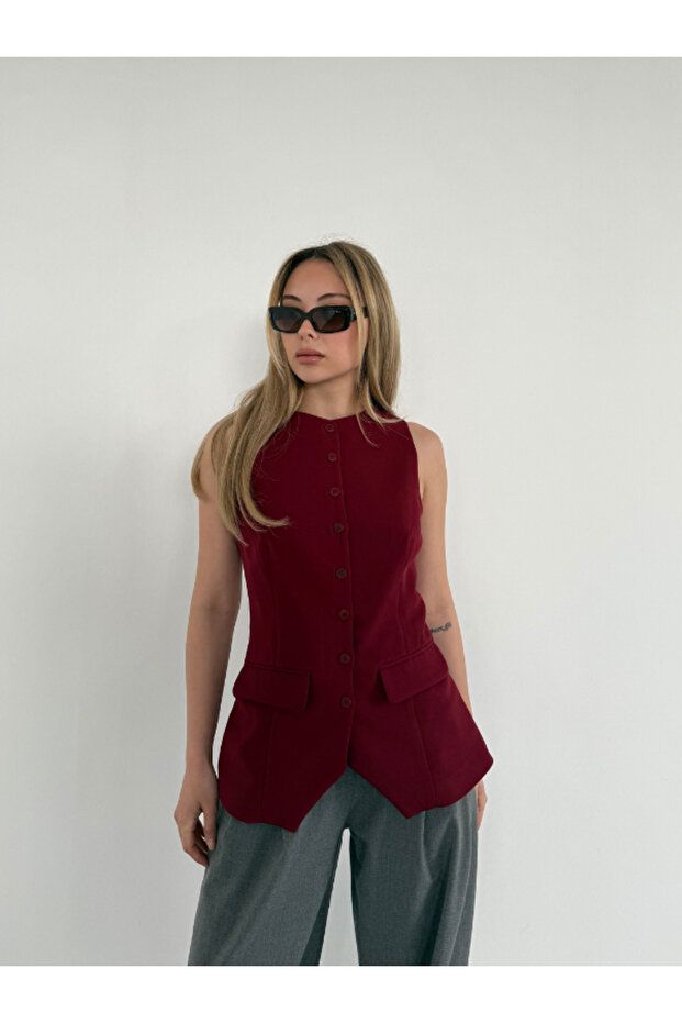 ÖNÜ DÜĞMELİ FİT YELEK - 3