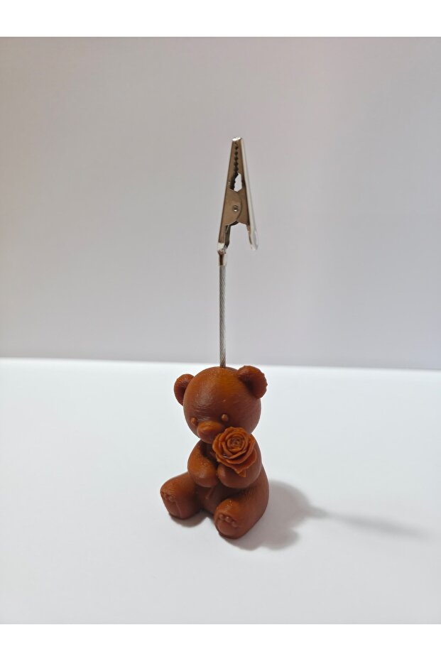 Mini Bear Holding Rose Notepad, Note Holder