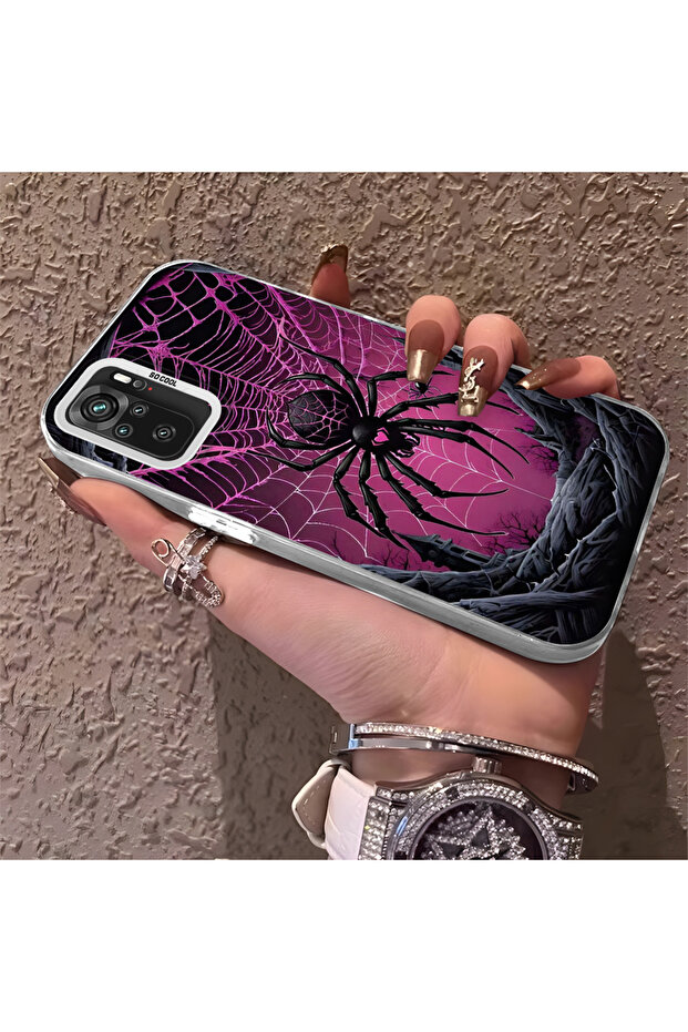 حافظة صلبة رفيعة بنمط الشمس مع حماية للكاميرا متوافقة مع هاتف Redmi Note 10S - 1