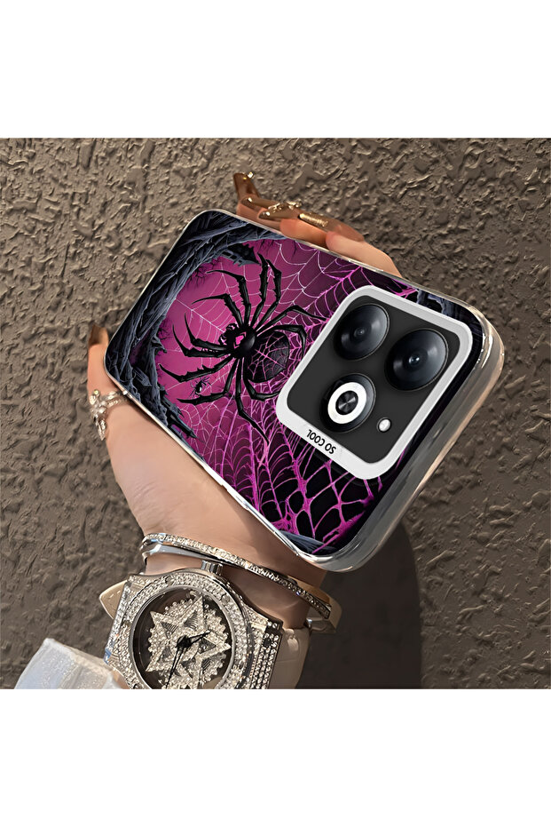 حافظة صلبة رفيعة مع حماية للكاميرا، متوافقة مع هاتف Infinix Smart 8، بنمط الشمس - 3