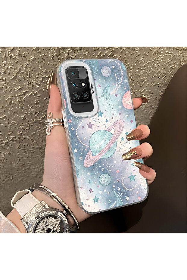 حافظة صلبة رفيعة مع حماية للكاميرا، متوافقة مع نمط تصميم Redmi 10 - 2