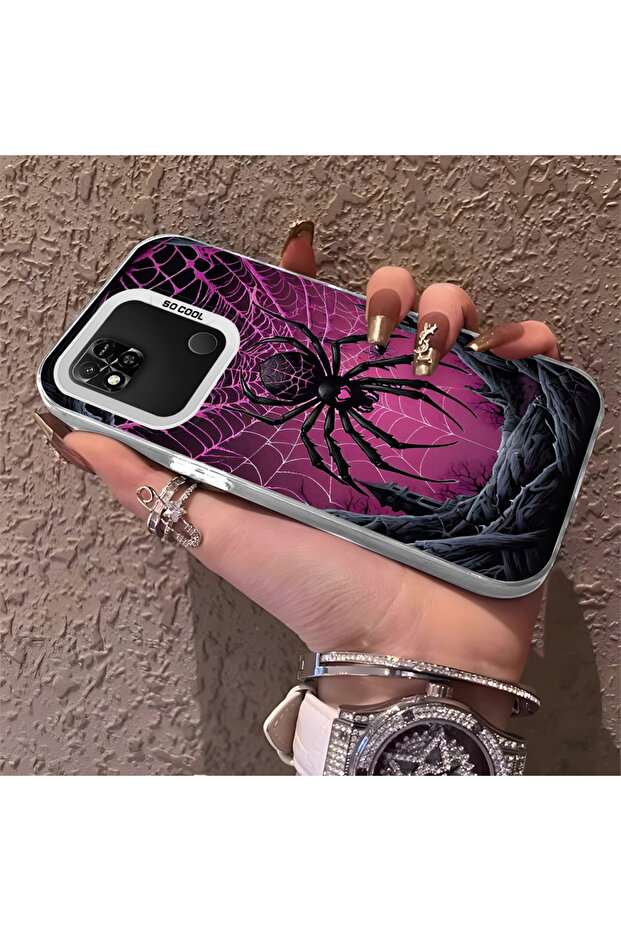 حافظة صلبة رفيعة بنمط الشمس مع حماية للكاميرا متوافقة مع هاتف Redmi 9C - 1