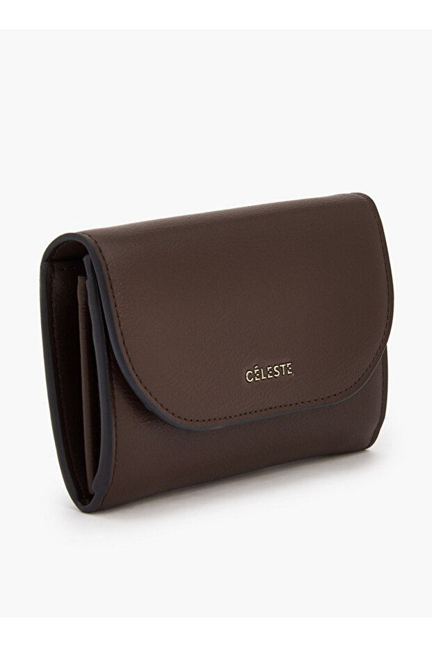 Solid Wallet with Button Closure - 2
