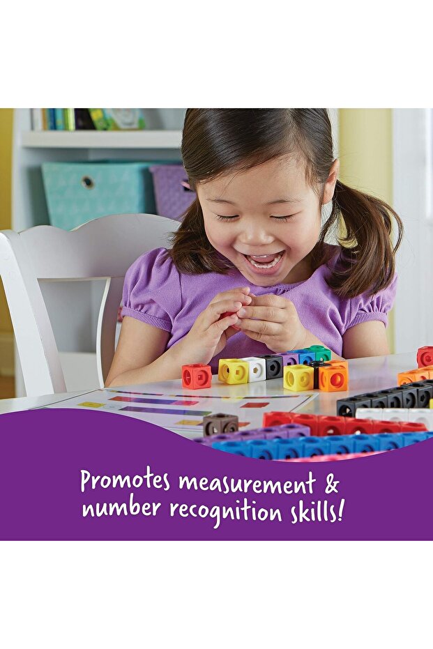 130 قطعة من مكعبات الربط الرياضية وبطاقات الأنشطة الرياضية، مكعبات رياضية للتلاعب، عداد رياضيات لتوصيل المكعبات - 5