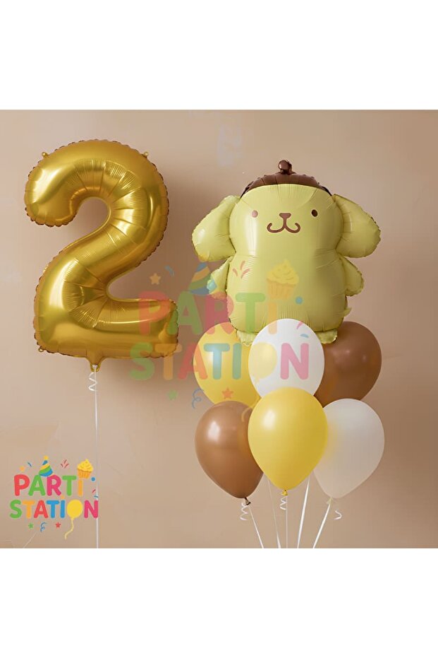 Kuromi Pompompurin 2 Year Old Concept Birthday Party Balloon Set