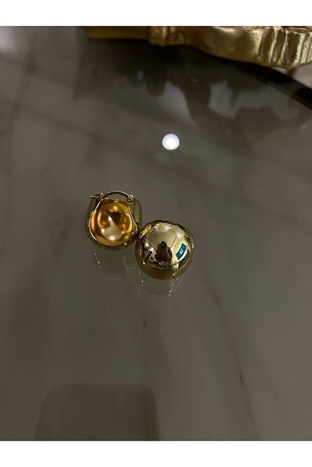 Top Halka Model Küpe-Çelik - 5