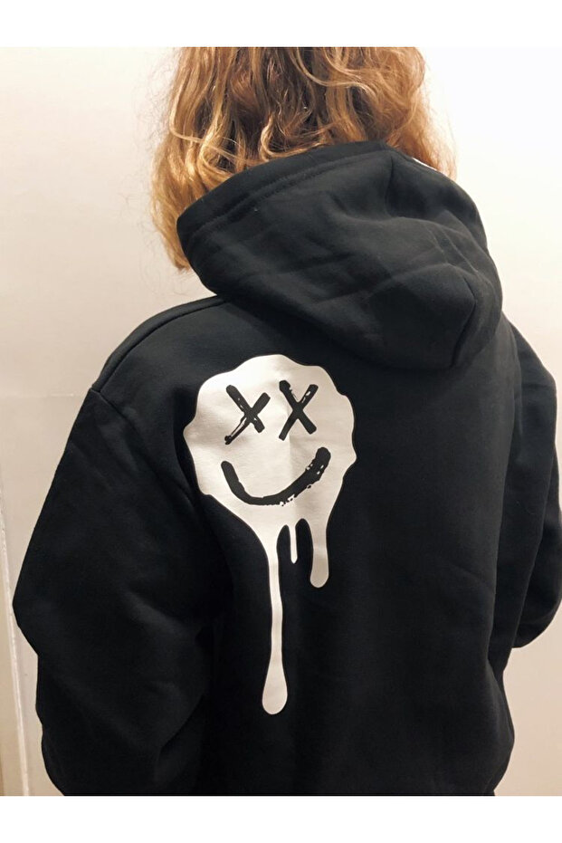 1St Quality Patterned Premium Hooded Sweatshirt