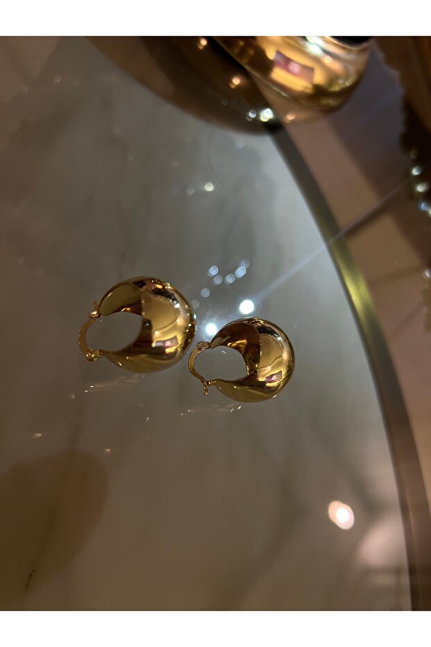 Top Halka Model Küpe-Çelik - 1