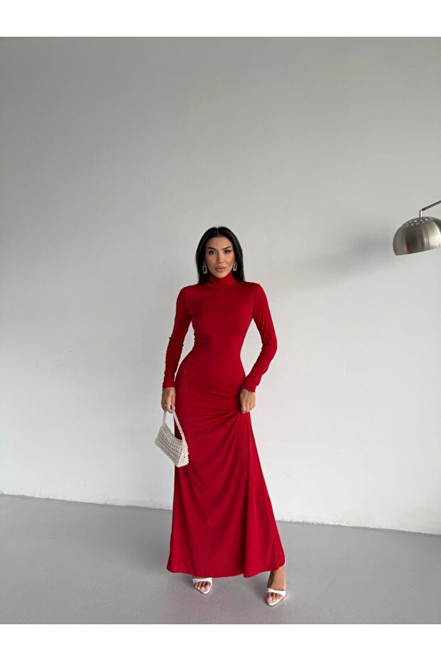 Premium Elbise Red - 6