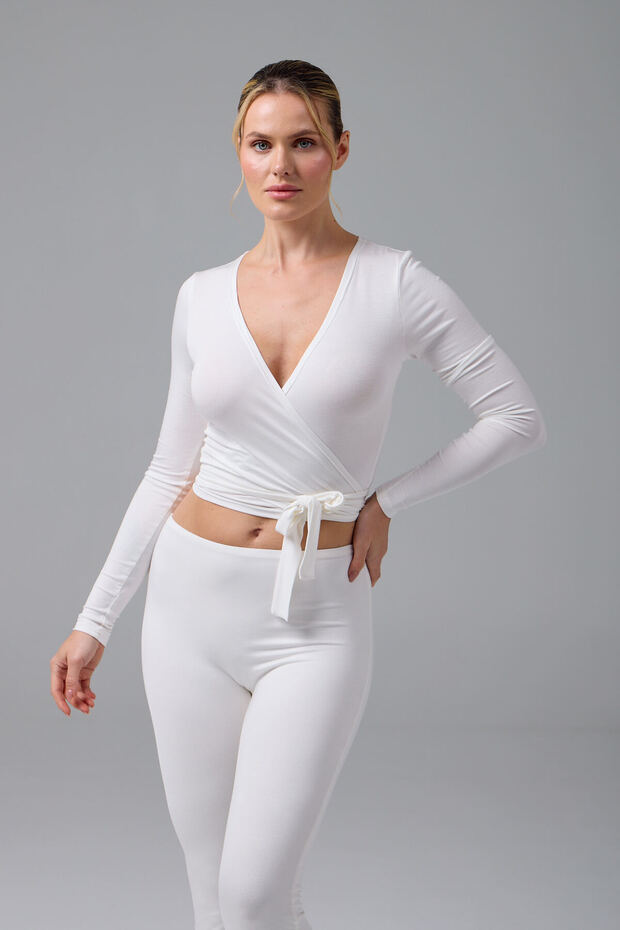 LUNA WRAP - BAĞLAMALI ÜST