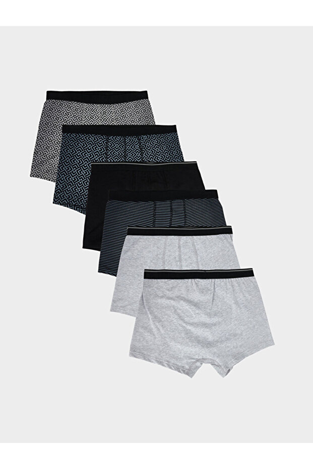 Esvab • Modern & Distinctive Standard Fit Cotton Flexible Men's Boxer Briefs 5-Pack