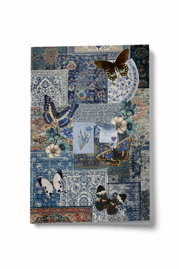 Collage Series 50 the Dream of the Butterfly A6 Lined Mini Notebook Notepad