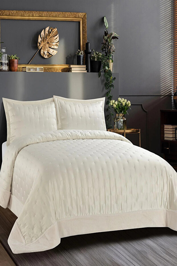 Flame Double Sephora Bedspread Set (3 Pieces) - 240X260 cm - Original with Pvc Bag