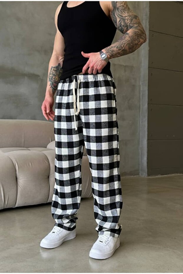 Premium Plaid Pattern Pajamas - 3