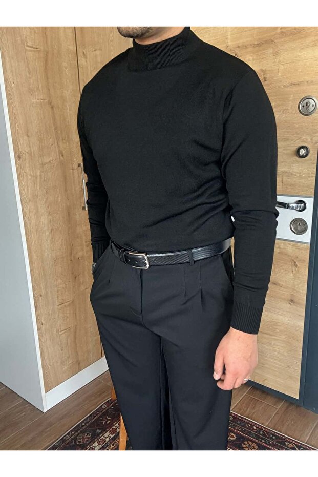 سترة ذات ياقة عالية بقصة عادية - 2