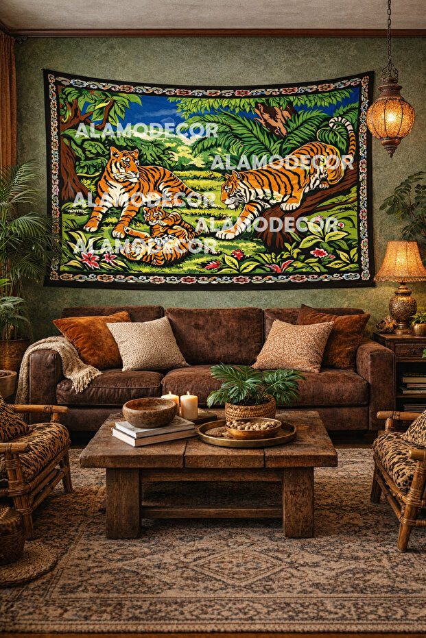 Eski Kaplan Model Duvar Halısı - 1