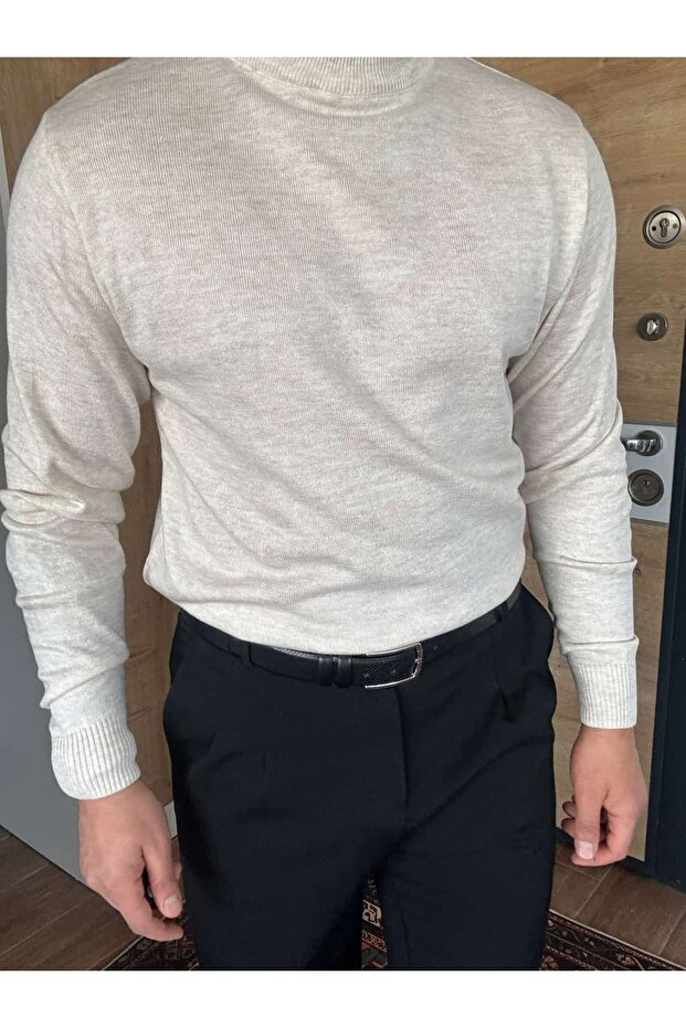 سترة ذات ياقة عالية بقصة عادية - 3