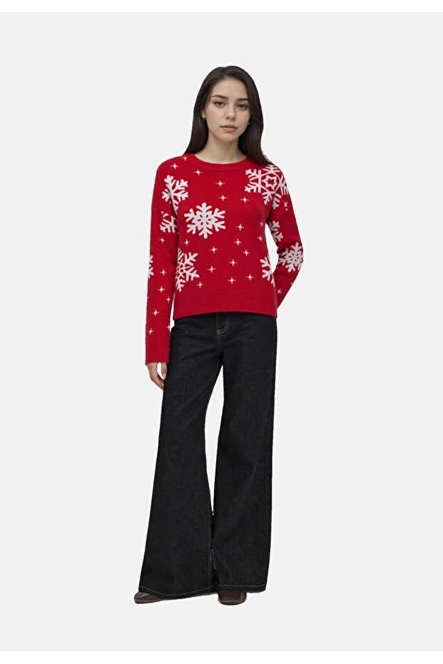 Pullover XMAS ROLFA Strickpullover R-Neck - 1