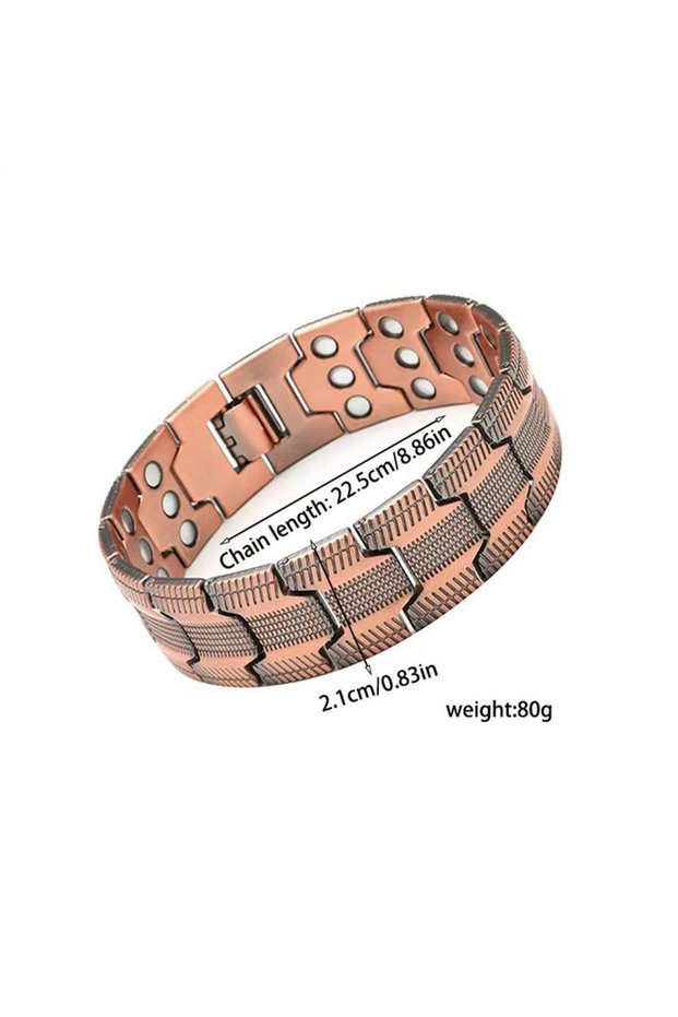 Copper Copper Magnetic Bracelet for Men Mens Copper Bracelets Wristband Jewelry for Energy Health Be