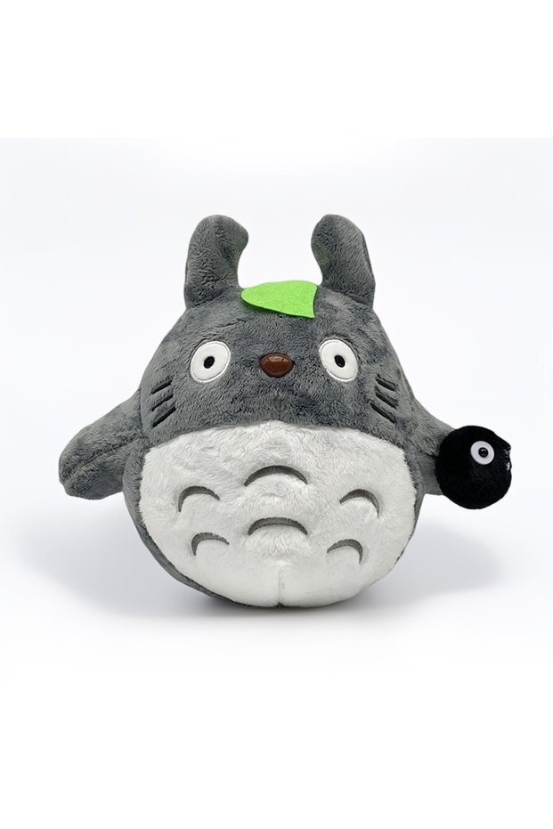 Grey(1PC) Cute Doll Totoro Plush Cute Plush Cat Japanese Anime Doll Totoro Lotus Leaf Childre