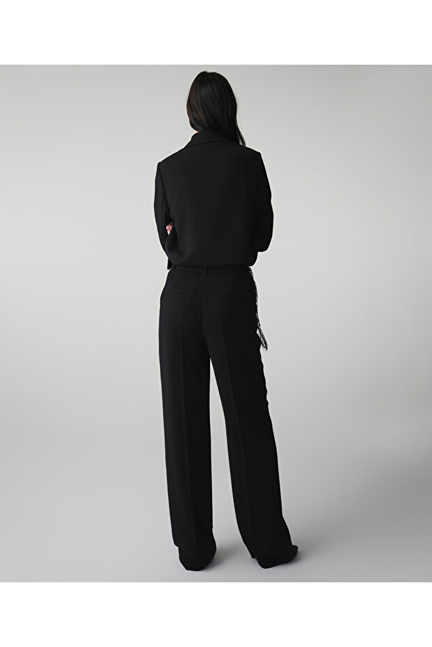 Dantel aplikeli pantolon - 6