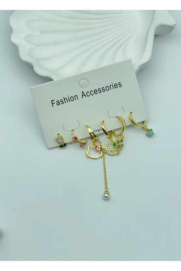 Vip Gold 6-Piece Earrings - 25-Vip118