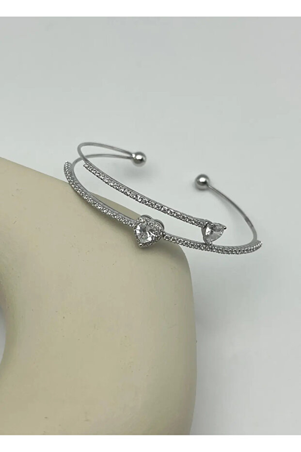 Vip silver heart stone bracelet - 26vipk19