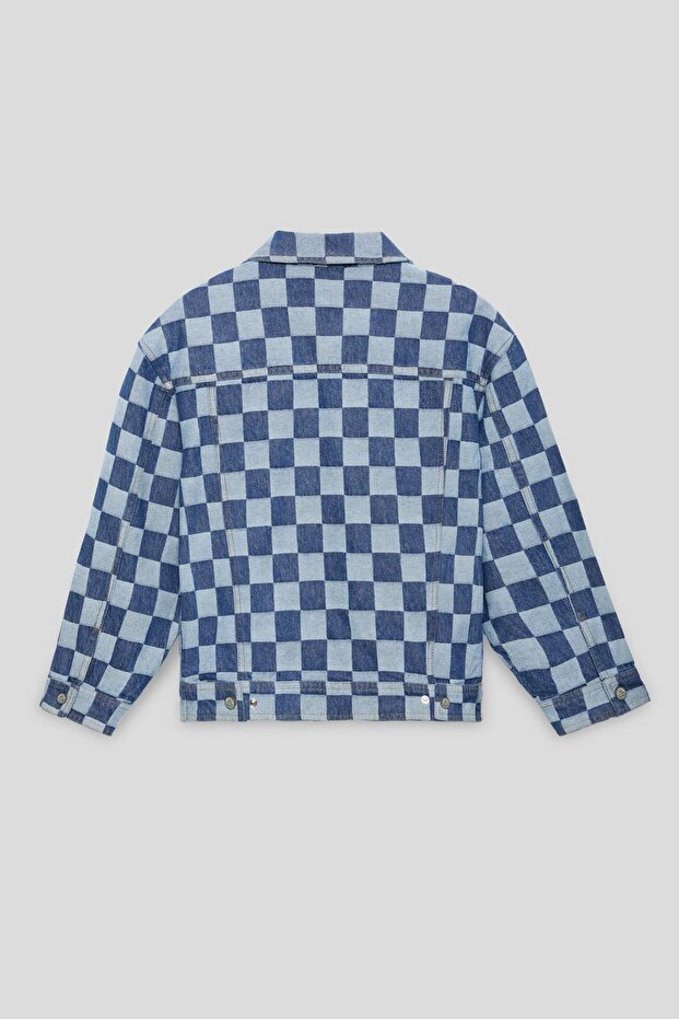 سترة BG Store للأولاد من قماش الدنيم - 7