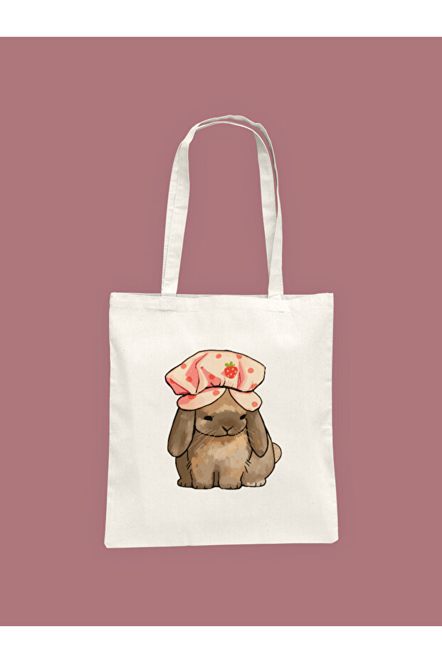 Hat Rabbit Printed Cloth Bag