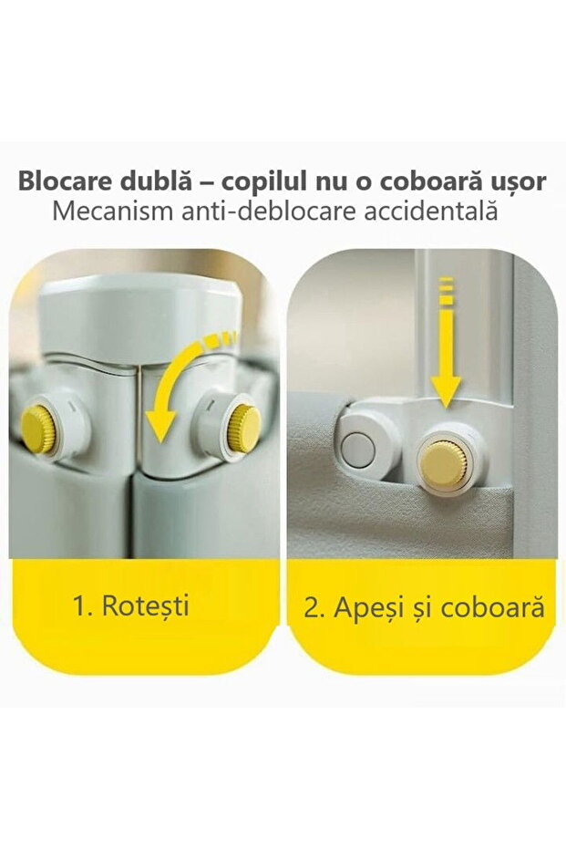 Empria bed safety barrier, Basic model, interconnectable, adjustable and sliding, 200 cm - 15