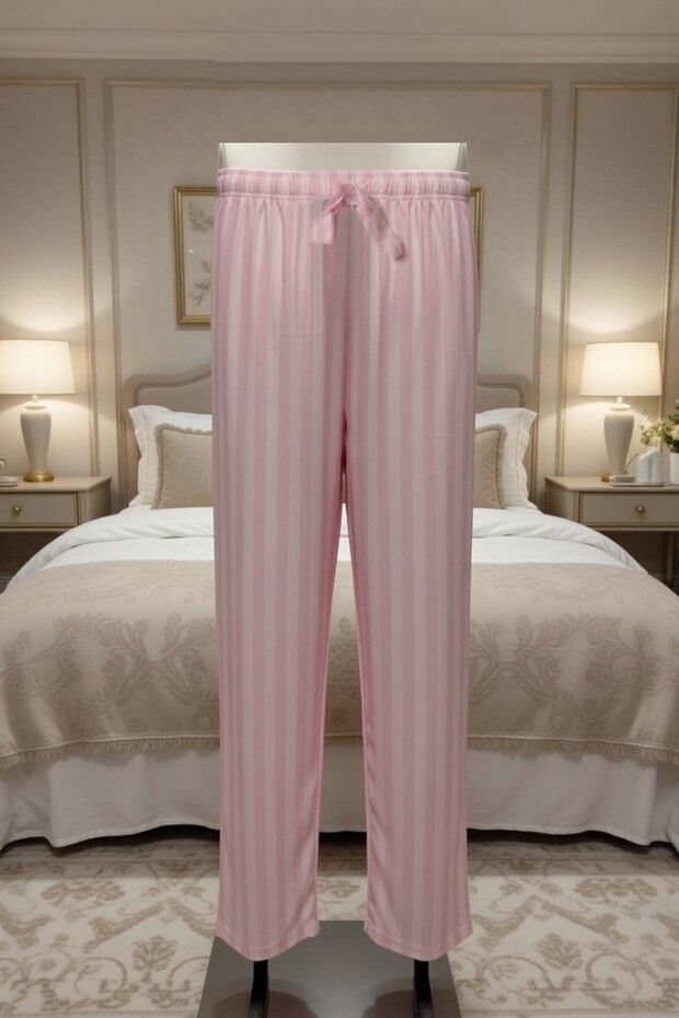 Striped Silky Lycra Women's Pajama Bottoms