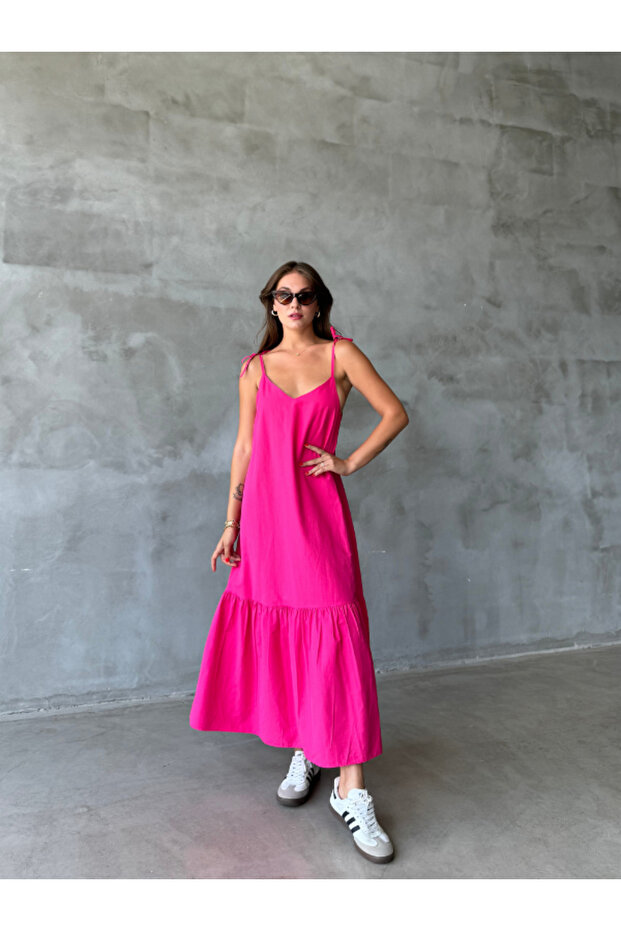 POPLİN KUMAŞ ELBİSE - 4