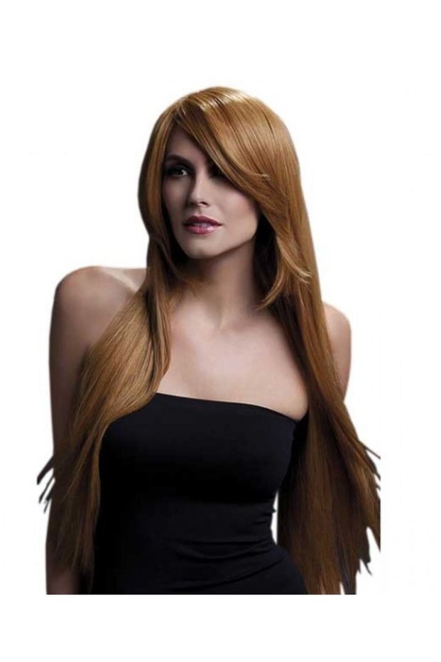 Peruca blond inchis de lux Amber