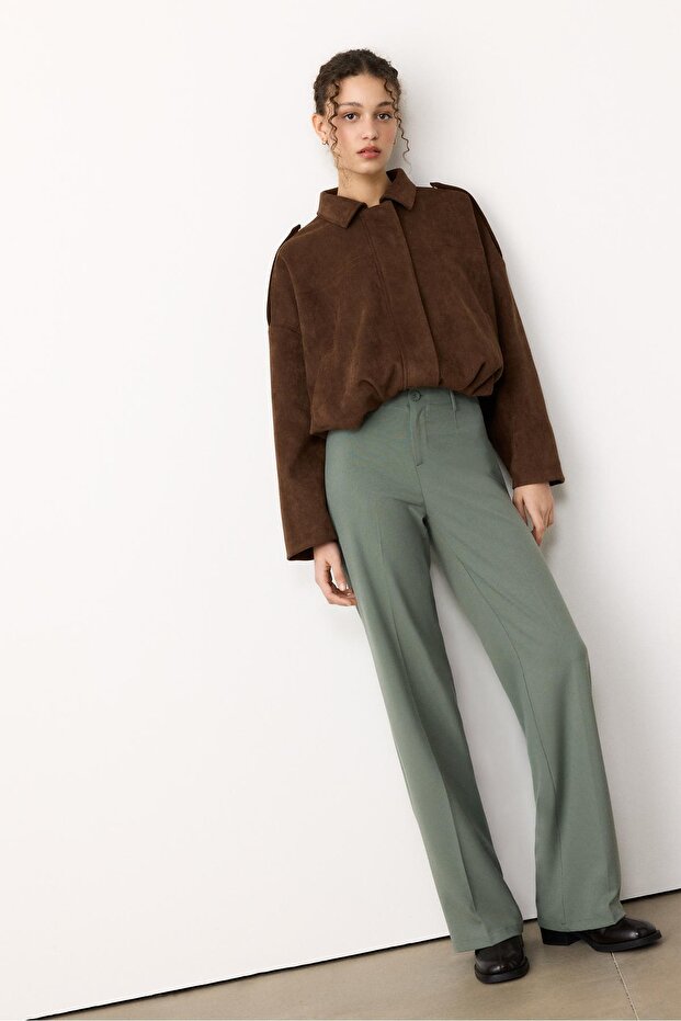 Geniş paça pantolon - 1