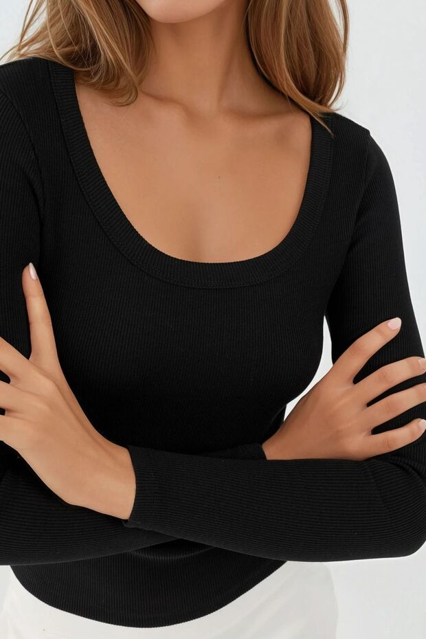 Basics Pamuk Karışımlı Tişört - 3