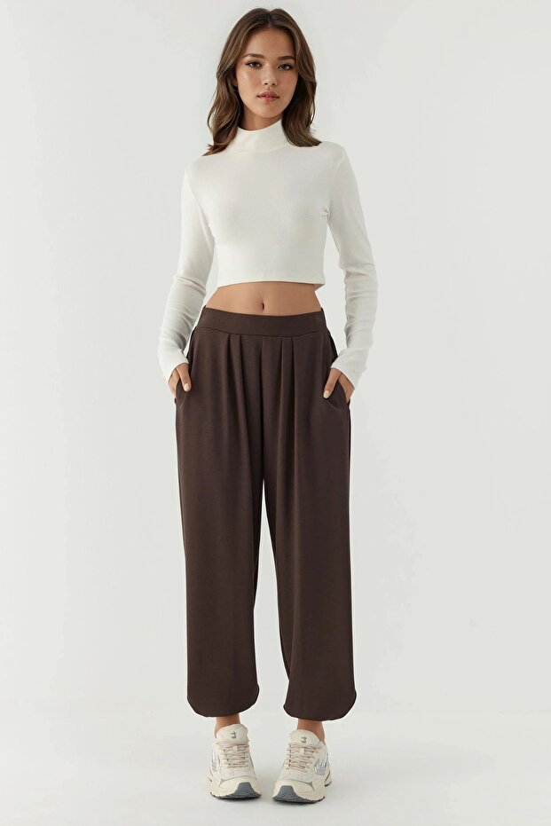 Modal Touch Shalwar Trousers with Pockets - 8