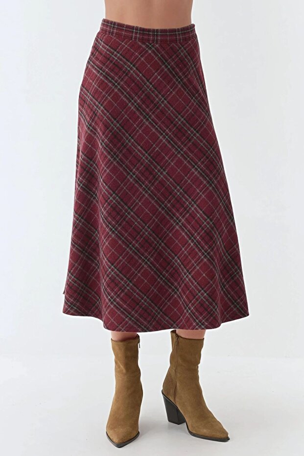 A-Form Kalın Midi Etek - 7