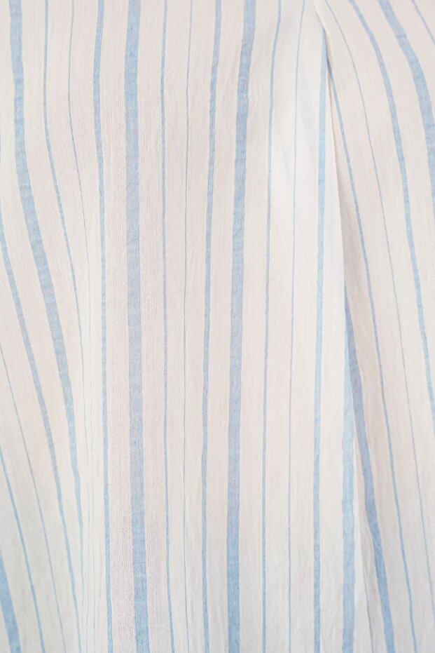 BDART Çizgili V Yaka Bluz - 5