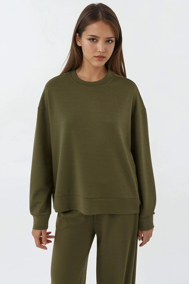 Modal Touch Basic Sweatshirt - 1