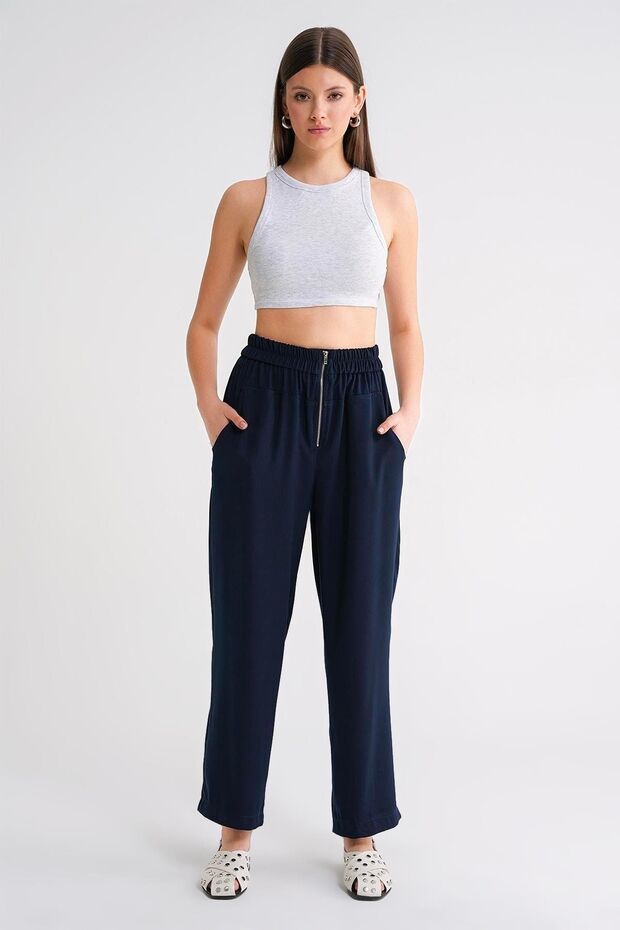 Mixray drawstring waist jogging pants - 4
