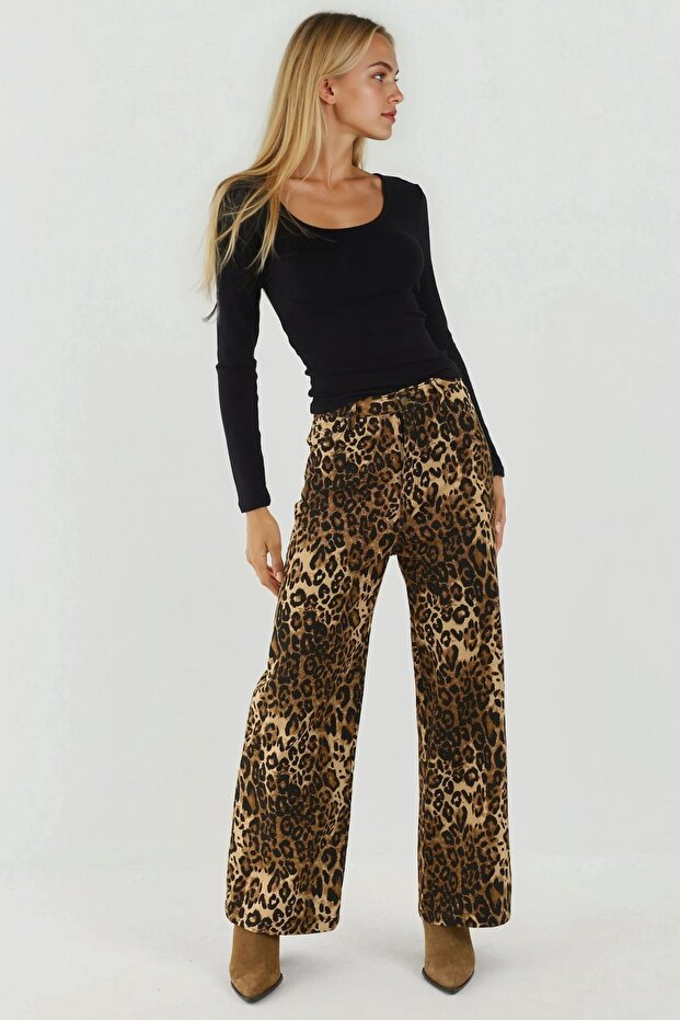 Basic Uzun Kollu U Yaka Örme Üst - 5